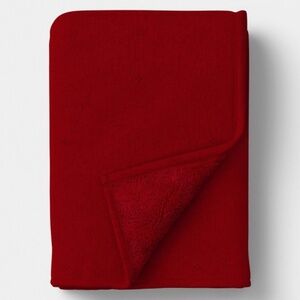 Target Red Throw Blanket Large 50 x 60 inches Gauze Polyester Reversible